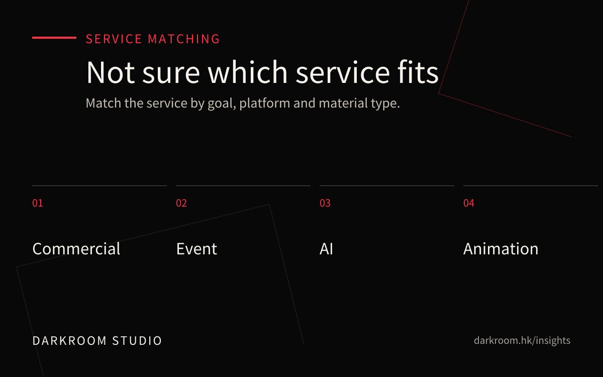 Video production service matching reference visual
