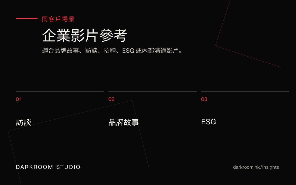 企業影片製作參考圖