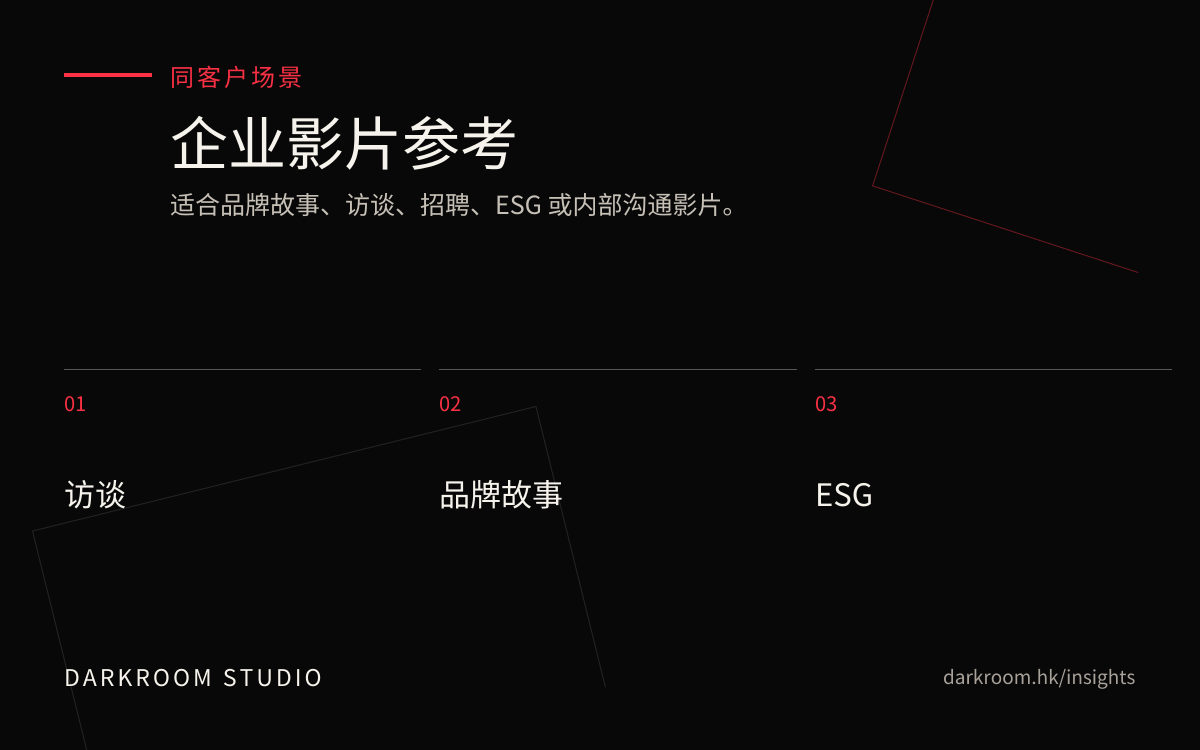 企业影片制作参考图